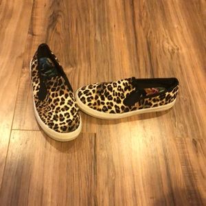 Cheetah slip ons